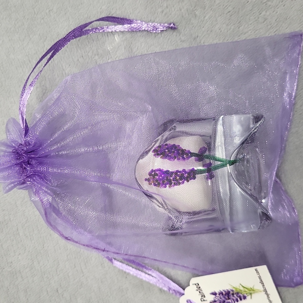NWT Votive Candle, Holder, and Drawsting Bag ~ Unscented - Picture 4 of 9